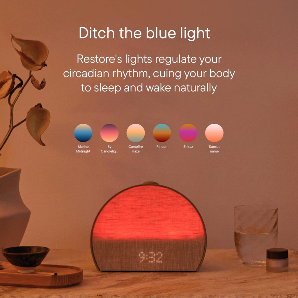 Restore Smart Sleep Companion – Sunrise Alarm, Sound Machine & Bedtime Routine Hub